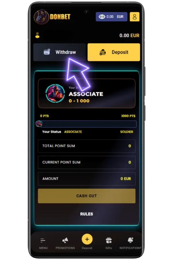 Access Withdrawal Section