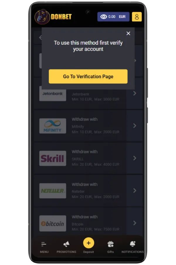 Submit Verification
