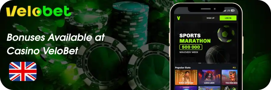 Bonuses Available at Casino VeloBet